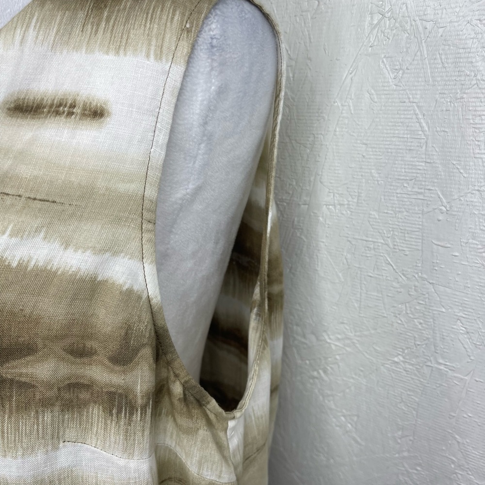 Tommy Bahama Linen Beach Sundress Coastal Resort Tie Dye Sleeveless Vacation Lg - Picture 7 of 12